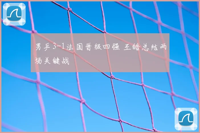 男乒3-1法国晋级四强 王皓总结两场关键战